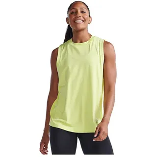 2xu Motion Sport Mesh ärmelloses T-shirt - Limelight / White - S