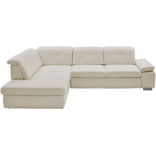 Beldomo Premium Ecksofa , Weiß , Leder , Echtleder , Rindleder , Ottomane links, Eckteil, L-Form , 312x260 cm , Goldenes M , erweiterbar, Typenauswahl, Bettkasten erhältlich, Fußauswahl, Lederauswahl, Stoffauswahl, planbar, Relaxfunktion, Sitzqualitäten, seitenverkehrt erhältlich, Bettfunktion erhältlich, Hocker erhältlich, Rückenfutter, individuell planbar , Wohnzimmer, Sofas & Couches, Wohnlandschaften, Ecksofas