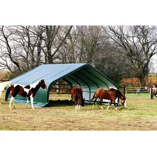 ShelterLogic Weidezelt 670x320x610 cm Dunkelgrün