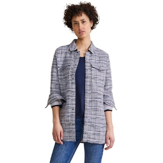 Street One Damen Boucle Overshirt gravity blue 46