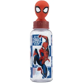 Stor Original Marvel Spiderman 560 ml Flasche für Kinder mit aufschraubbarem Verschluss, BPA-frei, leicht zu waschen und wiederverwendbar.