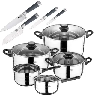 San Ignacio Toledo Kochgeschirr Und Messer 4 Einheiten - Silver - One Size