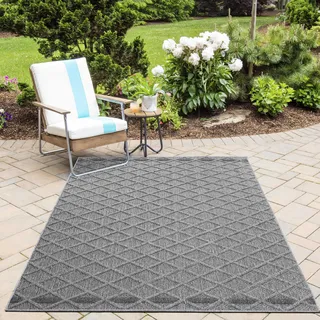 Ayyildiz PATARA 4953 Outdoorteppich 140 x 200 cm Grau