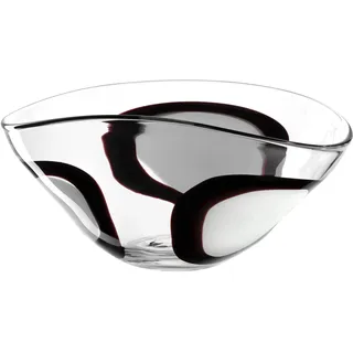 LEONARDO HOME OCCHI BIANCHI Schale • 1 Stück • Glasschale mit kunstvoller Musterung • Blickfang auf dem Tisch oder Sideboard • Für Obst, Snacks oder Dekoration • Höhe 16,5 cm • mehrfarbig • 055297