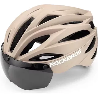 ROCKBROS Fahrradhelm 58-62 cm Unisex braun/bronze 2023