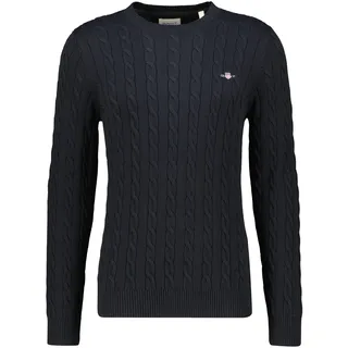 Gant Herren Classic Cable Knit Sweater ZOPFSTRICKPULLOVER MIT Rundhalsausschnitt (1er Pack)