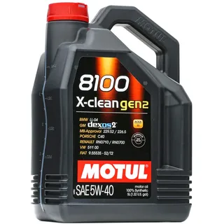 Motul 8100 X-Clean GEN2 5W-40 5 l