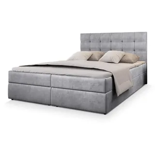masseno Boxbett mit Bettkasten ¦ grau ¦ Maße (cm): B: 160 H: 98