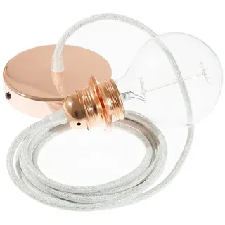 Creative Cables Rl01 2 M Hängeleuchte Pendel Für Lampenschirm - Glittering White / Copper - One Size