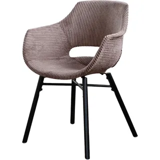 KAWOLA Stuhl ZAJA Esszimmerstuhl Cord braun - Braun