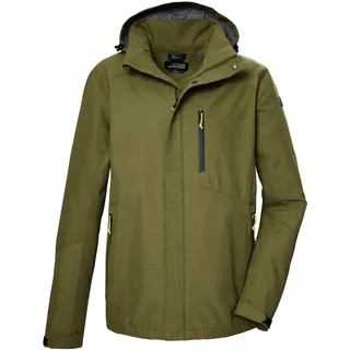 KILLTEC Herren Funktionsjacke wasserdicht/Outdoorjacke mit abzippbarer Kapuze KOS 256 MN JCKT_CARLEB, grünes moos, L, 43280-000