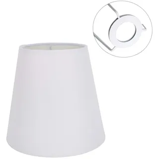 Eastlion Lampenschirm 5.5"/Ø14cm E14 E27 Lampenschirm for Flachs Kerze Kronleuchter Wandleuchte Pendelleuchte Tischlampe,Weiß