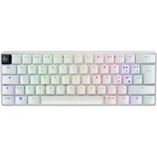 Logitech G PRO X 60 Lightspeed kabellose Gaming-Tastatur, Layout Pan Nordic QWERTY, Weiß