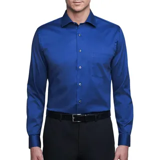 Van Heusen Herren Kleid Regular Fit Flex Kragen Stretch Solid Klassisches Hemd, königsblau, 41 cm Hals 81 cm-84 cm Ärmel