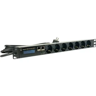 Güde 8311-1, Messgerät, 1U, Schwarz, LCD, 7 AC-Ausgänge, Typ F