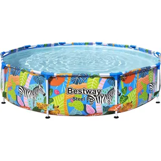 Bestway Pool Steel Pro Rahmen 305×66 cm - Grau, Bunt