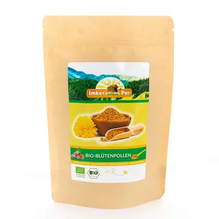 BIO-Blütenpollen/Bienenpollen in Premium-Imkerqualität, von ImkerPur, 1 kg, komplett rückstandsfrei, süßlich-mild (Bio, 1 kg)