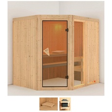 Bild Sauna »Frigga 2«, (Set), ohne Ofen beige