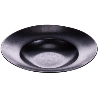 Set mit 4 Suppentellern aus Steingut, Horeca Black