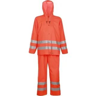 PROS Reflektierende Kleidung 1101/1011 Regenkleidung WASSERSCHUTZKLEIDUNG Wasserdicht Orange, 48 - Orange