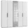 Level 250 x 236 x 58 cm weiß mit Spiegeltüren