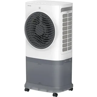 Be Cool Premium Luftkühler mit Wifi 6,5L Wassertank, 340 m3/h Luftleistung, Timer, Fernbedienung, LED-Display, 3 Modi, mobil, leise (≤50dB)