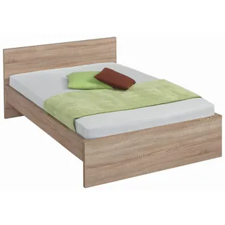 Carryhome Bett , Sonoma Eiche , Holzwerkstoff , 140x200 cm , Schlafzimmer, Komplette Schlafzimmer und Serien, Schlafzimmerserien