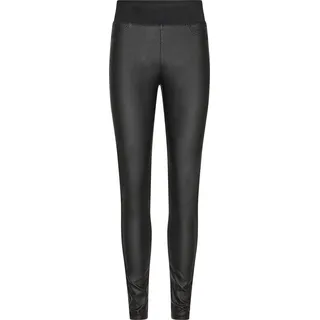 Jeggings FREEQUENT "FQSHANTAL", Damen, Gr. M (38), N-Gr, schwarz, Web, Obermaterial: 76% Viskose, 21% Polyamid, 3% Elasthan, unifarben, slim fit lang, Hosen Jeggings, mit breitem Stretchbund
