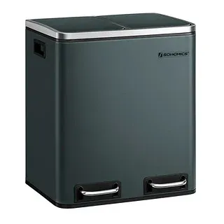 Songmics Mülltrennsystem 15 l Grün