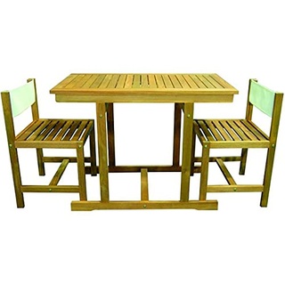 VUEMME Gartenmöbel-Set, 4-teilig, Holz, 3 pezzi