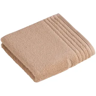 Vossen Handtuch , Hellbraun , Textil , Bordüre , 50x100 cm , Textiles Vertrauen - Oeko-Tex®, Made in Austria , saugfähig, Aufhängeschlaufe, hochwertige Qualität , Heimtextilien, Badtextilien, Handtücher