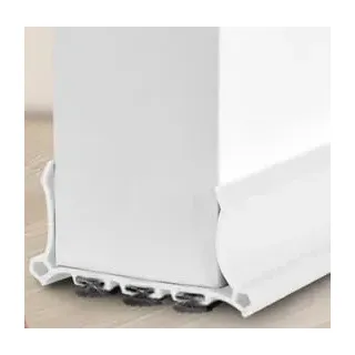 AiQinu Türdichtung, Zugluftstopper für Tür, 100 cm x 5,5 cm, 2Stück | TüRdichtung Selbstklebend, 5,5 Cm Breit, Pvc+Filz, Waschbar, FüR Innen- Und AußEntüRen, Einfache Befestigung Ohne Kleber