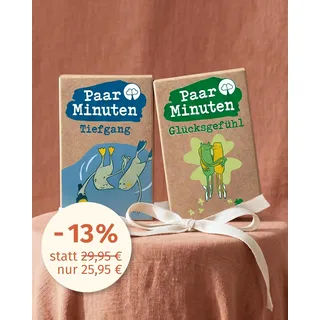Deep Talk und Leichtigkeit für zwischendurch – es PaarMinuten Doppelpack – 53 Paarzeit Gesprächskarten, originelle Geschenkidee zur Hochzeit