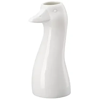 Hutschenreuther Gans-Vase Weiss Vase 14 cm