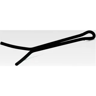 Grillrostheber aus Stahl | 21 x 6,5 x 1 cm | Schwarz lackiert | Heber für Grillrost, Grill Lifter, Handgriff, Grill Zubehör
