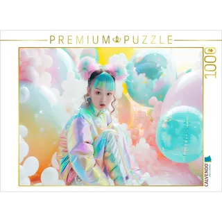 CALVENDO Puzzle Personnages Dans un Monde coloré de Style Anime | 1000 Teile Lege-Größe 64 x 48 cm Foto-Puzzle für glückliche Stunden