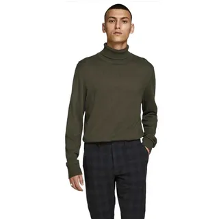 Jack & Jones Emil Knit Rollkragenpullover - Olive Night / Detail Melange - L