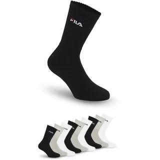 Fila Unisex CREW TENNIS FULL TERRY SOCKS "FILA" 9P 9er Pack bunt
