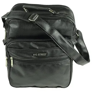 Bag Street Herren Tasche Kunstleder schwarz 28x14x36 OTJ131S - Schwarz
