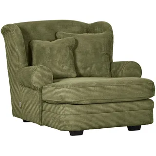 Ambia Home Xxl-Sessel , Dunkelgrün , Textil , Buche , massiv , Füllung: Schaumstoff,Schaumstoff , 121x100x140 cm , Stoffauswahl , Wohnzimmer, Sessel, XXL-Sessel