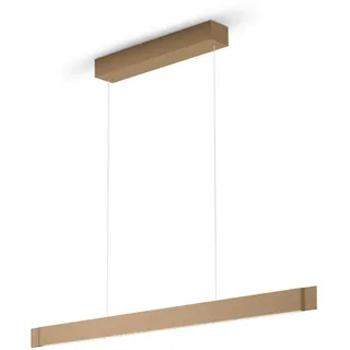 Helestra Led-Hängeleuchte , Cappuccino , Metall , 10x210x130 cm , RoHS , Lampen & Leuchten, Leuchtenserien