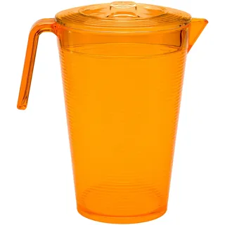 Omada Design Karaffe 2,1 l mit Deckel, bruchsicher, für den Außenbereich, mit Ausgießer, Linie Samba