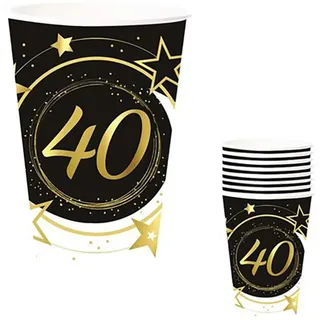 FIESTAS GUIRCA | 6 Partybecher (240 ml) – Tischdekoration für Halloween, Sommer- und Themenpartys – Ideal für Veranstaltungen und Feiern – Verschiedene Designs und Farben