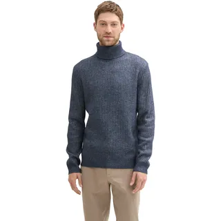 TOM TAILOR Rollkragenpullover mit Rollkragen, blau