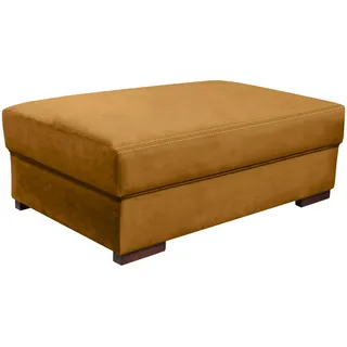 Landscape Hocker , Gelb , Textil , Buche , Hartholz , Uni , rechteckig , 120x44x75 cm , Made in EU, Handmade in Europe , Wohnzimmer, Sessel, Hocker & Hockerbänke, Sitzhocker