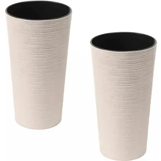 Siena Garden Eco Locon Ø 25 x 46,5 cm Weiß