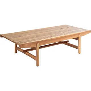 Beliani Garten Loungetisch 145 x 79 x 38 cm Braun