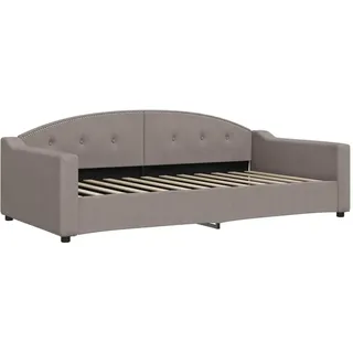 vidaXL Tagesbett Taupe 100x200 cm Stoff - Taupe