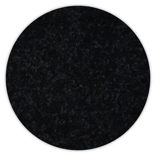 Teppich kreis TRENDY 159 schwarz Schwarz rund 200 cm - Schwarz