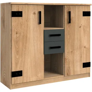 WIMEX Highboard Liverpool ¦ holzfarben ¦ Maße (cm): B: 124 H: 105 T: 41.0